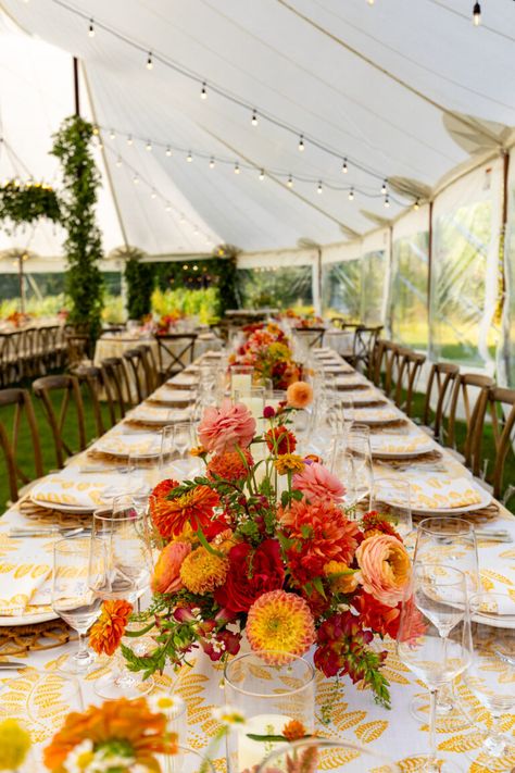 A "Classic With a Touch of Western" Mountainside Wedding at Green Valley Ranch in Montana - Over The Moon Orcutt Ranch Wedding, Montana Summer Wedding, Yellowstone Wedding, Mountainside Wedding, Ranch In Montana, Farm Estate, Hill House Home, Suzanne Neville, Party Tables