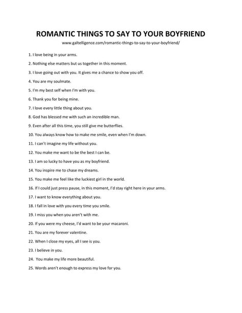 DOWNLOADABLE LIST OF ROMANTIC THINGS TO SAY TO YOUR BOYFRIEND 100 Things To Say To Your Boyfriend, Shared Notes With Boyfriend, Romantic For Boyfriend, Cute Things To Write About Him, Sentimental Things To Say To Boyfriend, Thing To Say To Your Boyfriend, Things To Say To Your Boyfriend On Your Anniversary, Cute Things To Say Your Boyfriend, Cute Things To Post About Your Boyfriend