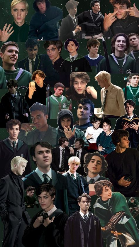 Slytherin Outfit, Slytherin Boys, Slytherin Aesthetic, Harry Potter Outfits, Tom Riddle, Boys Wallpaper, Luna Lovegood, He Loves Me, Harry Potter Characters