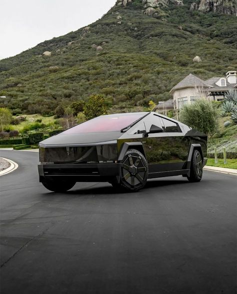 Black Foundation Cybertruck. ________________________________________ #cybertruck #teslafans #teslafan #teslaworld #teslacybertruck… | Instagram Black Foundation, Electric Pickup Truck, Polygon Modeling, Tesla Cybertruck, Truck Mods, Paint Protection Film, Tesla Motors, Tesla Car, Car Company