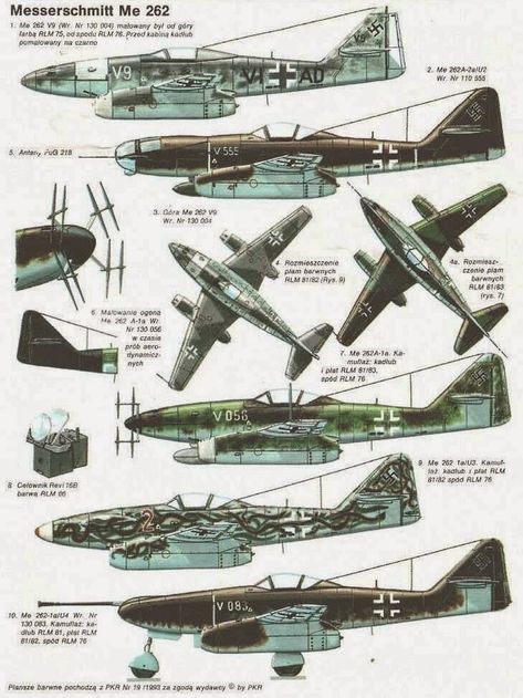 Me 262 Variations Messerschmitt Me 262, Luftwaffe Planes, Me 262, Wwii Fighter Planes, Wwii Airplane, Wwii Fighters, Aircraft Painting, Wwii Plane, Military Airplane