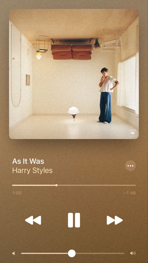 As It Was Harry Styles, Harry Styles As It Was, Spotify Aesthetic, Iphone Music, Screen Iphone, Yas Queen, Creative Bookmarks, Harry Styles Cute, Music Genre