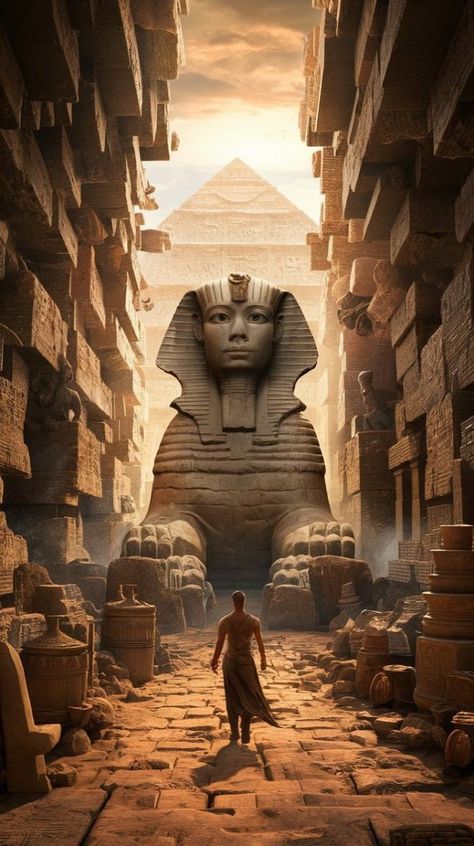 Egypt Sphinx Art, Sphinx Art, Sphinx Egypt, Egyptian Magic, Highlight Ig, Egypt Ancient, Book Editorial, Old Egypt, Architecture Ideas