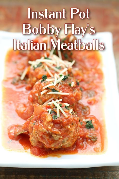 Italian Meatballs Instant Pot, Meatballs Meatloaf, Bobby Flay Meatballs, Tray Meals, Instant Meals, Instapot Meals, Recipes Pressure Cooker, Instant Pot Ideas, Pressure Pot