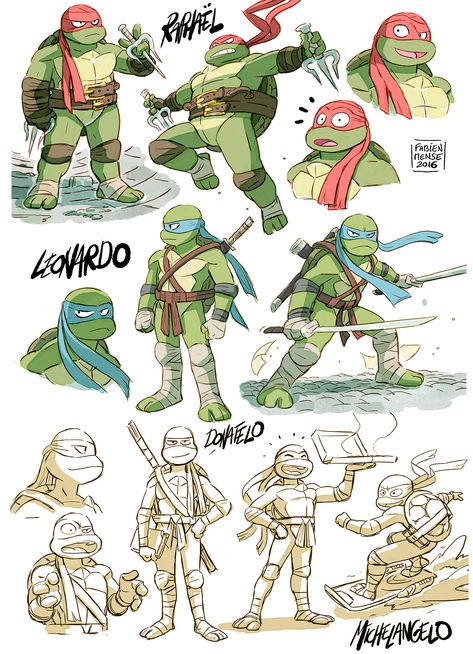 Some early research on Teenage Mutant Ninja Turtle ! (for the reboot of the TV series). Ninja Turtle Design, Tmnt Character Design, Ninja Turtles Character Design, Ninja Turtle Comic Art, Teenage Mutant Ninja Turtles Concept Art, Ninja Turtle Drawing, Tmnt Characters, Teenage Mutant Ninja Turtles Artwork, Teenage Mutant Ninja Turtles Art