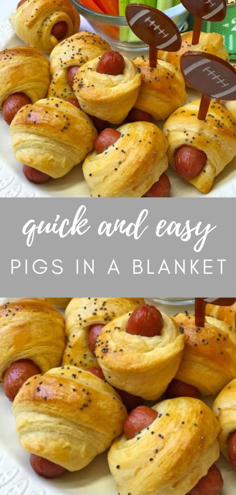 Hot Dog Bites Pigs In A Blanket, Pigs In A Blanket Football, Small Pigs In A Blanket, Little Hot Dogs In Crescent Rolls, Mini Dogs In Crescent Rolls, Wrapped Mini Hot Dogs, Crescent Roll Mini Hot Dogs, Healthy Pigs In A Blanket Recipe, Football Pigs In The Blanket