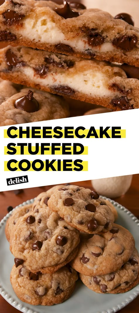 Cheesecake Stuffed Cookies, Cookies Stuffed, Stuffed Cookies, Ultimate Cookies, Chocolate Chip Cheesecake, Cheesecake Cookies, Cheesecake Brownies, Crinkle Cookies, Recipe Binder