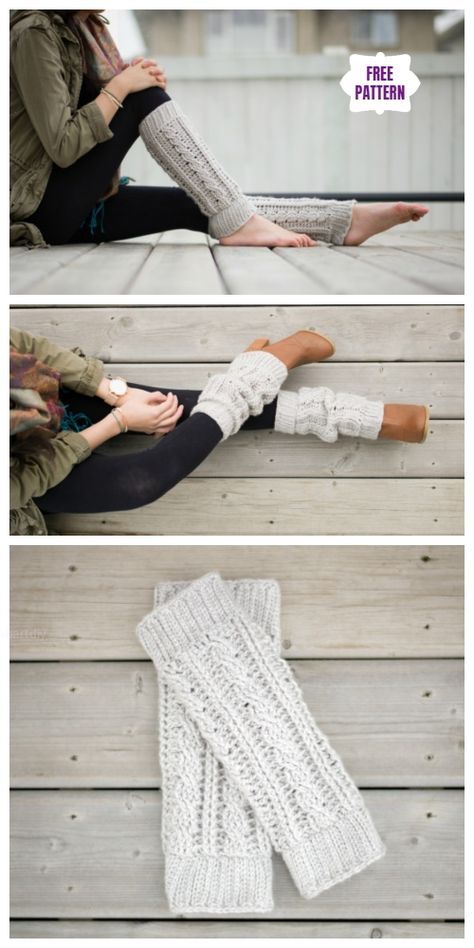 Crochet Cabled Leg Warmer Free Crochet Patterns Random Crochet, Leg Warmers Crochet Pattern, Leg Warmers Pattern, Crochet Boot Cuffs, Beau Crochet, Crochet Leg Warmers, Boot Cuff, Confection Au Crochet, Crochet Cable