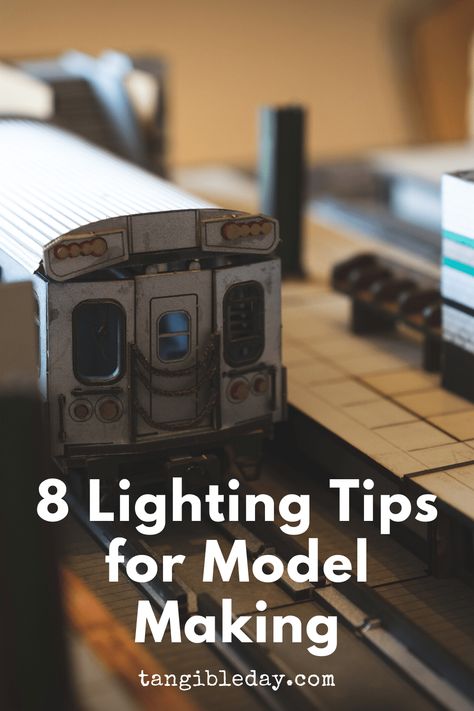 8 Professional Lighting Tips for Model Builders - Tangible Day Model Train Scenery Diy, Fun Lights, Model Kits Hobbies, Kit Bashing, Scale Model Building, Lighting Tips, Train Miniature, Modeling Techniques, Lighting Techniques