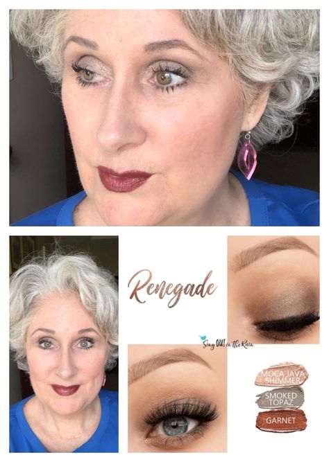 Makeup Tips for Gray Hair | Lippy Chic Makeup For Grey Hair Over 50, Makeup For Women With Gray Hair, Eye Makeup For Grey Hair, Eye Makeup For Gray Hair, Makeup With Gray Hair, Gray Hair Makeup Looks, Eyebrows For Gray Hair, Make Up For Gray Hair, Makeup Gray Hair