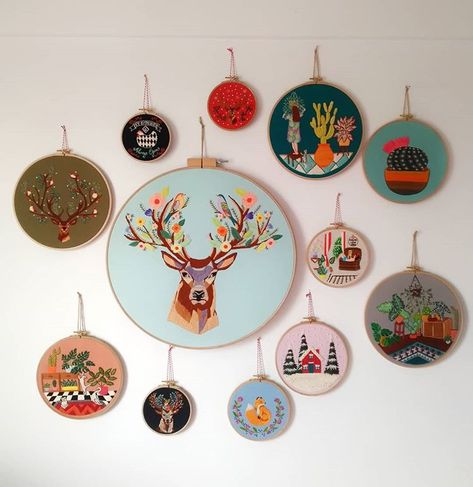 @threadfolk stitches the cutest insects 🐞🐝 Embroidered Wall Art, Bed Wall Decor, Cross Stitch Hoop, Art Assignments, Art Studio Room, Plants Home, Stitching Embroidery, Craft Techniques, Cross Stitch Ideas