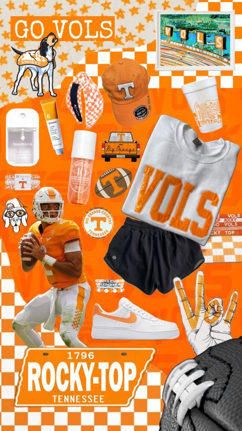 #tn #universityoftn #rockytop #govols #vols #tennessee #gbo Vols Gameday Outfit, University Of Tn, Tennessee Outfits, Tn Vols, Go Vols, Tennessee Vols, Rocky Top, Knoxville Tennessee, Boho Chic Outfits