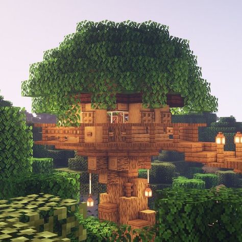 Chalet Minecraft, Minecraft Treehouses, Villa Minecraft, Minecraft Tree, Construction Minecraft, Capas Minecraft, Minecraft Decoration, Minecraft Houses Survival, Minecraft World