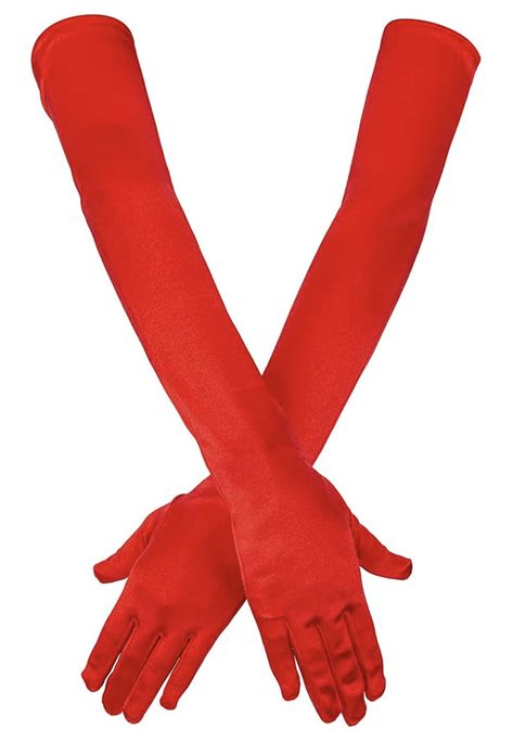 Red Gloves Aesthetic, Red Mesh Gloves, Red Lace Gloves, Red Long Gloves, Red And Black Fingerless Gloves, Best Winter Gloves, Rosabella Beauty, Disney Villain Costumes, Long Black Gloves