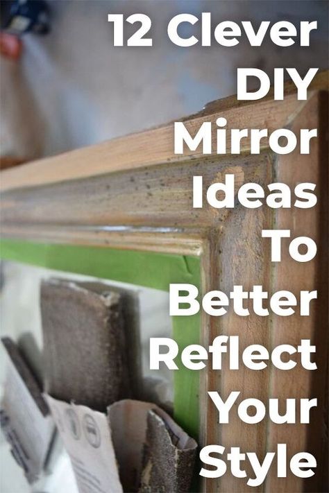 Are you bored of looking into the same old mirror every single day? Find out how to spruce up different types of mirrors with these brilliant DIY projects. diy | diy home decor | mirrors | diy mirrors | bathroom | bathroom upcycles | bathroom decor | diy Outdoor Space Ideas, Diy Mirrors, Mirrors Diy, Spiegel Diy, Furniture Repurposing, Bathroom Mirror Makeover, File Cabinet Makeover, Farmhouse Mirror, Hometalk Diy