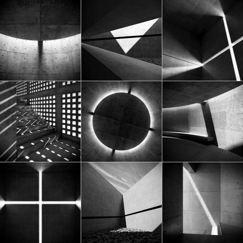 Shadow Architecture, Ombres Portées, Tadao Ando, Light Study, Light Shadow, Shadow Art, Brutalist Architecture, Light And Space, Luz Natural