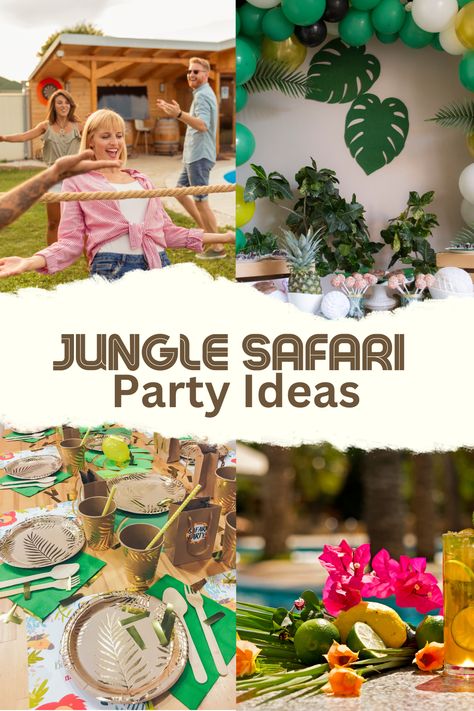 Safari party decorations