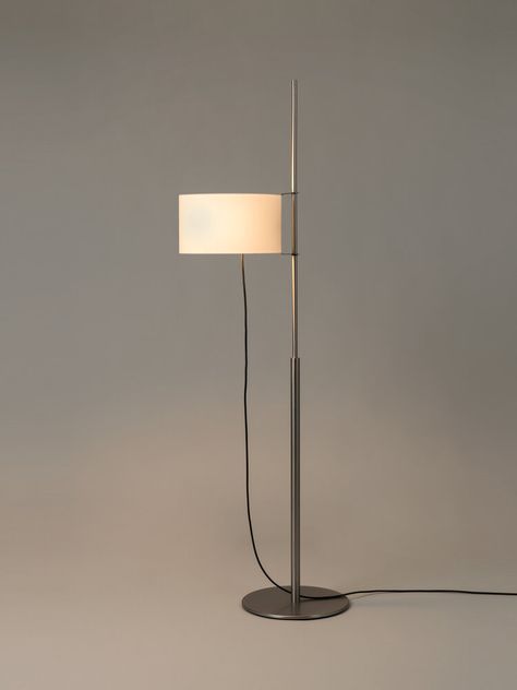 TMD | floor-lamps | Santa & Cole Lamp Png, Elegant Floor Lamps, Tastefully Simple, Santa Cole, Gold Floor Lamp, Wooden Texture, Edison Bulb, Linen Shades, Dark Walnut