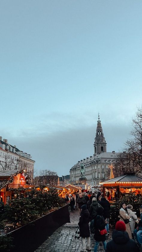 Living In Denmark, Copenhagen Denmark Winter, Copenhagen Denmark Aesthetic, Copenhagen Christmas Market, Copenhagen Tivoli, Denmark Aesthetic, Copenhagen Aesthetic, Scandinavian Travel, Kingdom Of Denmark