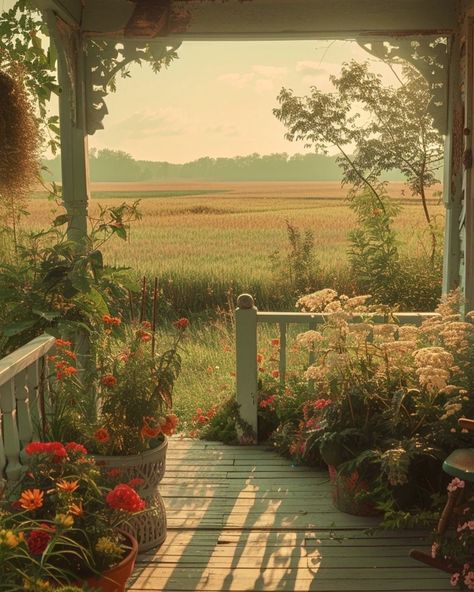 Cottage Field Aesthetic, Flower Cottage Aesthetic, Vintage Countryside Aesthetic, Cozy Countryside Cottages, Cottage In A Field, Rural Home Aesthetic, Rural Cottage Aesthetic, Cozy Farm Aesthetic, Cottage Living Aesthetic