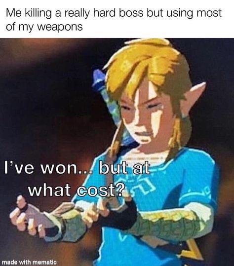 Botw Zelda, Legend Of Zelda Memes, Zelda Funny, Mental Break, Hyrule Warriors, This Meme, Video Game Memes, Link Zelda, Mini Comic