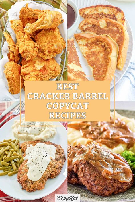 Razzoos Copycat Recipes, Copycat Recipes Restaurant, Best Copycat Recipes Restaurants, Restraunt Recipes, Cracker Barrel Menu, Cracker Barrel Copycat, Copycat Recipes Desserts, Nostalgic Recipes, Homestyle Recipes