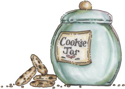 cookie jar by c jones Cookie Jar Tattoo, Jar Of Cookies Drawing, Cookie Jar Drawing, Cookie Jar Illustration, Cookbook Drawings, Chocolate Chip Macadamia Nut Cookies, Kitchen Graphics, White Chocolate Chip Macadamia Nut Cookies, Cookie Drawing