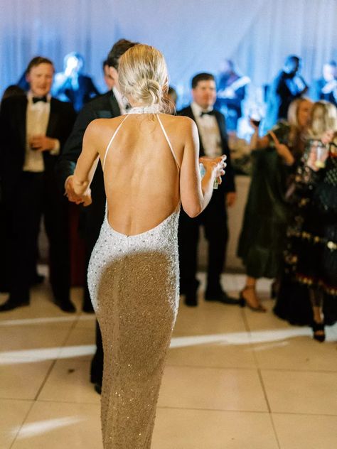 Second Look For Wedding, 2nd Reception Dress, White Sparkle Long Dress, Retrofete Wedding Dress, Second Party Wedding Dress, Backless Wedding Reception Dress, Second Dress For Bride Reception Sparkle, Low Back Wedding Reception Dress, Sparkly Wedding Party Dress