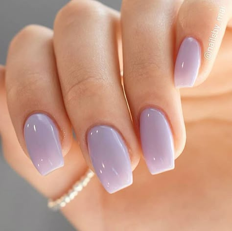 Light Purple Nails, Milky Nails, Lavender Nails, Glamour Nails, Short Coffin Nails, Simple Acrylic Nails, Purple Nail, Her Nails, Acrylic Nails Coffin Short