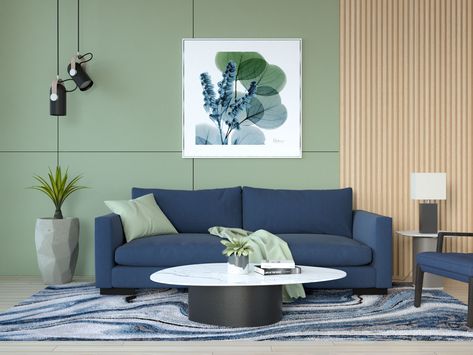 What Color Wall Goes with Blue Couch? - roomdsign.com