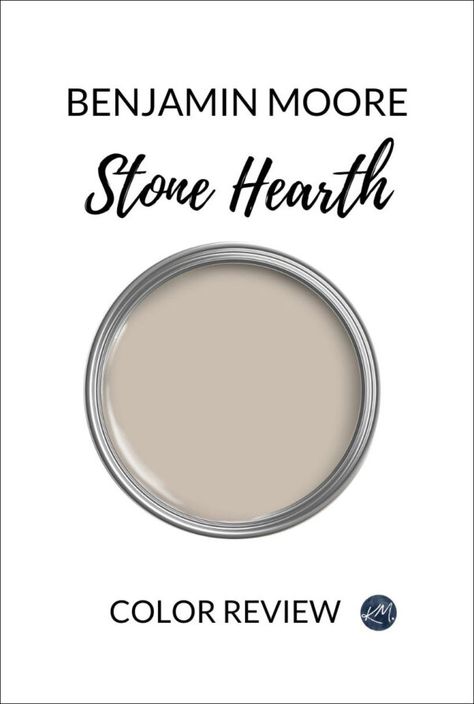 Benjamin Moore Stone Hearth 984: Paint Color Review - Kylie M Interiors Stonehearth Benjamin Moore, Stone Hearth Kitchen Cabinets, Bm Stone Hearth Cabinets, Stone Hearth Cabinets, Bm Cinnamon Slate, Stone Hearth Sherwin Williams, Stone Hearth Benjamin Moore Cabinets, Fieldstone Benjamin Moore, Bm Stone Hearth