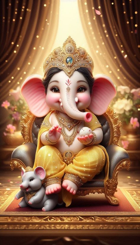 Bala Ganapathi Images, Baby Ganesha Cute Images, Ganesh Portrait, Drawing Shiva, Ganesh Chaturthi Drawing, Bal Ganesha, Shiva Drawing, Ganapati Idol, Ganesh Chaturthi Wishes