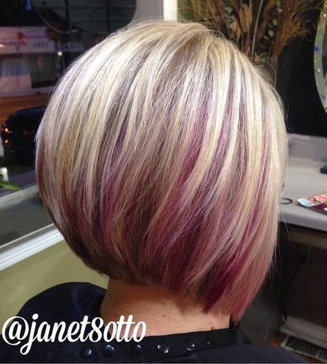 Purple Highlighted Hair Purple Peekaboo Highlights, Peekaboo Hair, Pink Highlights, Hair Color Purple, Hair Color For Women, Trendy Hair Color, Hair Color Highlights, Brown Hair With Highlights, Blonde Bobs