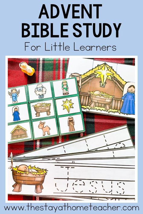 If you're looking for how to celebrate Advent with little learners, you won't want to miss this engaging Bible study for the whole family! Advent For Preschoolers, Preschool Advent Activities, Advent Activities For Kids, Christmas Bible Study, Third Sunday Of Advent, Advent Prayers, Christmas Sensory, Preschool Christmas Activities, Christmas Preschool