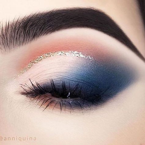 Blue Eyeshadow Looks, Eye Makeup Images, Eyeshadow For Blue Eyes, Glitter Eyeliner, Makijaż Smokey Eye, Eye Makeup Designs, Jaclyn Hill, Makeup Eye Looks, Creative Eye Makeup