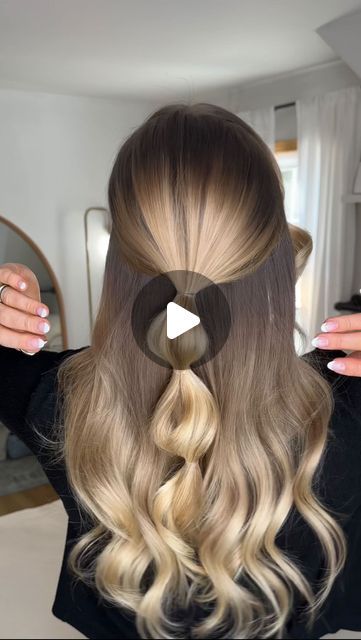 Hairstyles Bubble Braids, Hairstyles Bubble, Bubble Braids, Half Up Half Down Hairstyles, Hair Videos Tutorials, Half Up Half Down Hair, Half Up Half Down, 21 Days, Half Up