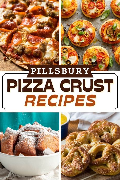 Pillsbury Pizza Dough Ideas, Pizza Dough Pillsbury, Pizza Dough Recipe Pillsbury, Pillsbury Pizza Crust Recipe Ideas, Recipe Using Pizza Dough, Recipes With Pizza Crust, Pizza Crust Recipes, Recipe With Pizza Crust, Refrigerated Pizza Crust Recipes