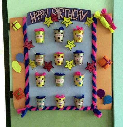 Birthday Charts For School, Birthday Charts For Kindergarten, Birthday Chart For Preschool, Frog Crafts Preschool, Bear Crafts Preschool, Birthday Chart Classroom, Birthday Board Classroom, Birthday Chart, Kindergarten Decorations