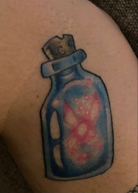 Fairy in a bottle from The legend of Zelda In A Bottle Tattoo, Fairy In A Bottle, Bottle Tattoo, Tattoos Inspiration, Underboob Tattoo, Tattoo Sleeve, The Legend Of Zelda, Inspirational Tattoos, Legend Of Zelda