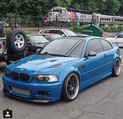 My Laguna Seca Blue BMW e46 M3 with tons of custom mods! Pic by William Jordan E46 330i, Bmw E46 Sedan, Blue Bmw, E46 Sedan, Bmw 3 E46, E46 Coupe, Bmw E46 M3, M3 E46, Bmw Girl