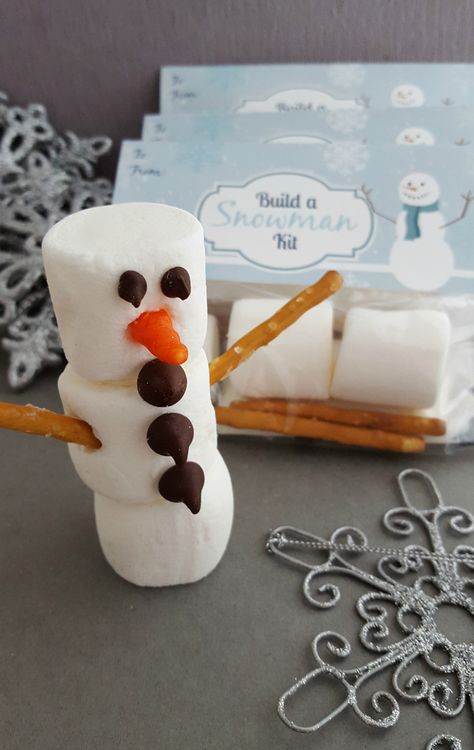 Olaf Frozen Snowman Kit Olaf Marshmallow Snowman, Marshmellow Snowman, Build A Snowman Kit, Olaf Marshmallow, Frozen Activities, Sledding Party, Frozen Snowman, Secret Santa Christmas Gifts, Snowman Treats