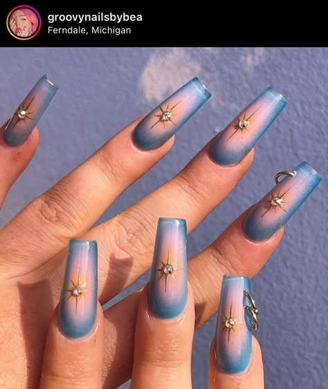 Groovy Nails, Airbrush Nails, Grunge Nails, Her Nails, Peachy Keen, Cute Summer Nails, Bling Acrylic Nails, Glam Nails, Manicure Y Pedicure