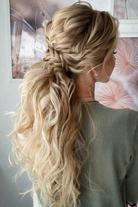 Ponytail Bridal Hair, Bridesmaid Ponytail, Wrapped Ponytail, Ponytail Wedding, Messy Ponytail Hairstyles, Bridal Ponytail, Wedding Ponytail, Updo Bridal, Low Ponytail Hairstyles