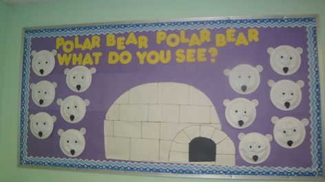 polar bear bulletin board | Crafts and Worksheets for Preschool,Toddler and Kindergarten Artic Animal Bulletin Board, Artic Bulletin Board Arctic Animals, Polar Bear Bulletin Boards For Preschool, Artic Bulletin Board Ideas, Winter Animals Bulletin Board Ideas, Arctic Animals Bulletin Board, Polar Bear Bulletin Board Ideas, Daycare Displays, Polar Bear Bulletin Board