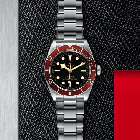 Tudor Black Bay M79230R-0012 | Govberg Jewelers Tudor Ranger, Tacori Jewelry, Tudor Watches, Tudor Watch, Rolex Tudor, Tudor Rose, Tudor Black Bay, The Tudor, Beating Heart