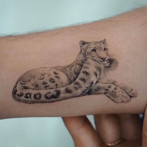 #Tattoos,Snow Leopard Biting Own Tail Tattoo Leopard Tattoo Ideas, Geometric Tattoo Shoulder, Snow Leopard Drawing, Wasp Tattoo, Snow Leopard Tattoo, Tail Tattoo, Leopard Drawing, Snow Tattoo, Leopard Tattoo