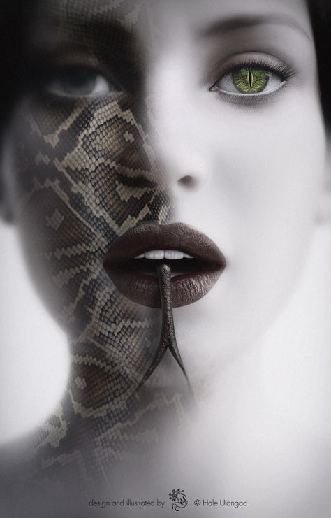 خواتم خطوبة, Medusa Tattoo, Snake Art, Inner Demons, Surrealism Photography, Born This Way, Beautiful Dark Art, Creature Feature, Eye Makeup Tips