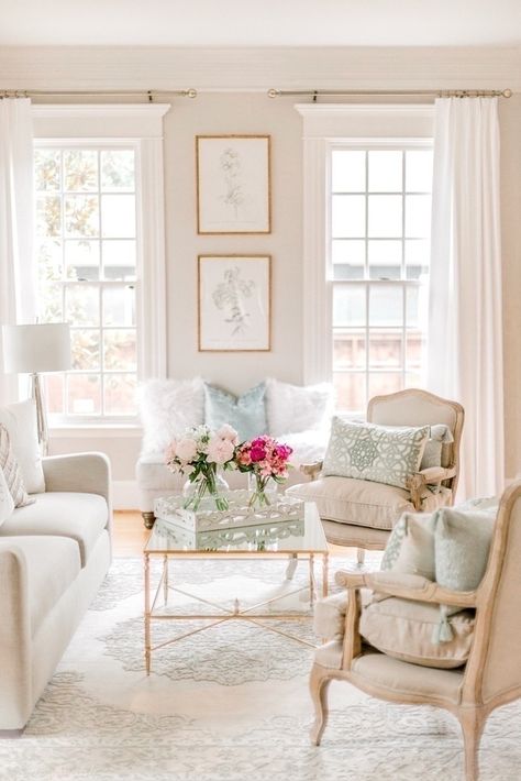 Fashion Look Featuring Goodnight Macaroon Decorative Pillows by KinseyWalsh - ShopStyle Transitional Glam, Tables Decorations, Glam Living Room Decor, Tables Design, Glam Living, Table Decorating, Designer Table, Outdoor Fireplaces, Glam Living Room