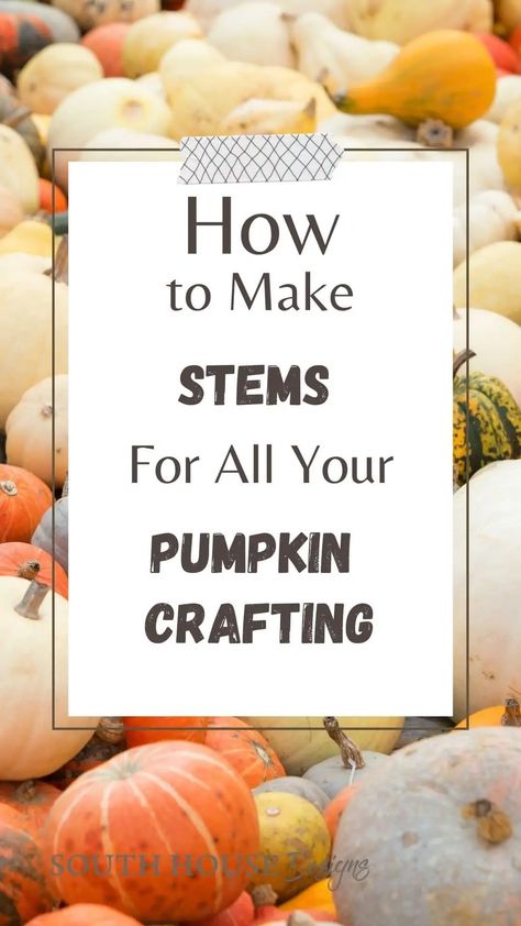 How To Make Pumpkin Stems With Clay, How To Make Fake Pumpkin Stems, Faux Pumpkin Stems Diy, Pumpkin Stems Ideas, Diy Pumpkin Stem Ideas, How To Make Pumpkin Stems, How To Make A Pumpkin Stem, Pumpkin Stems Diy, Polymer Clay Easy