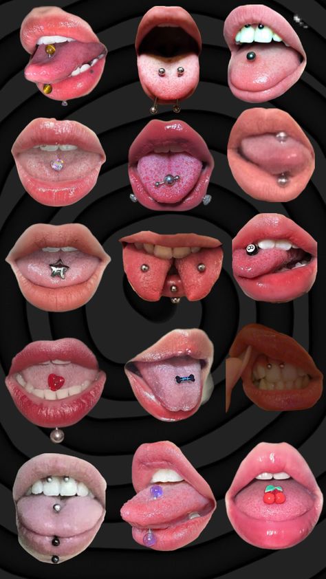 Different Face Piercings, Face Piercings Chart, Different Lip Piercings, Piercings Chart, Cute Thigh Tattoos, Different Ear Piercings, Piercing Chart, Lip Piercings, Pretty Ear Piercings